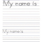 Blank Name Tracing Worksheets