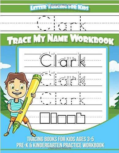 Clark Letter Tracing For Kids Trace My Name Workbook Tracing Books For 