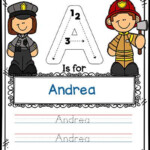 Community Helpers Template Editable Name Tracing In 2022 Name