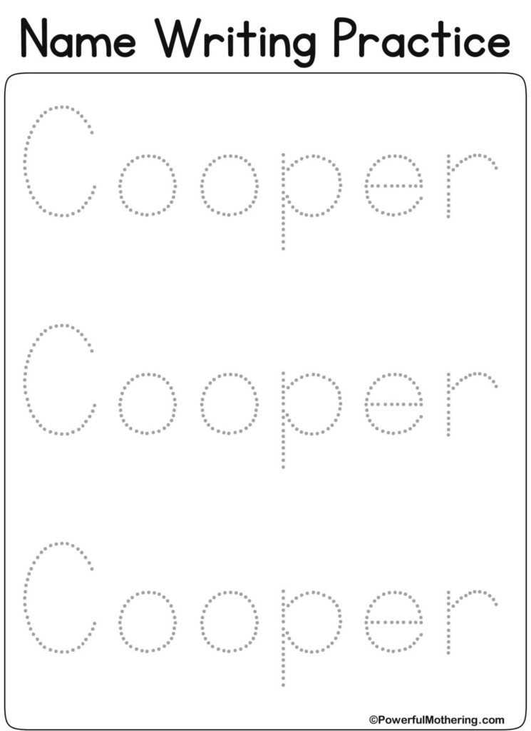 Create Your Own Name Tracing Worksheets Free Dot To Dot Name Tracing 