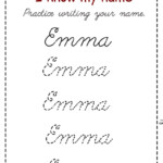 Cursive Name Tracing Name Tracing Worksheets PDF