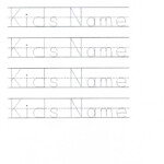 Custom Tracer Pages Tracing Worksheets Preschool Name Tracing