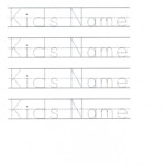 Customizable Printable Letter Pages Name Tracing Inside Name Tracing