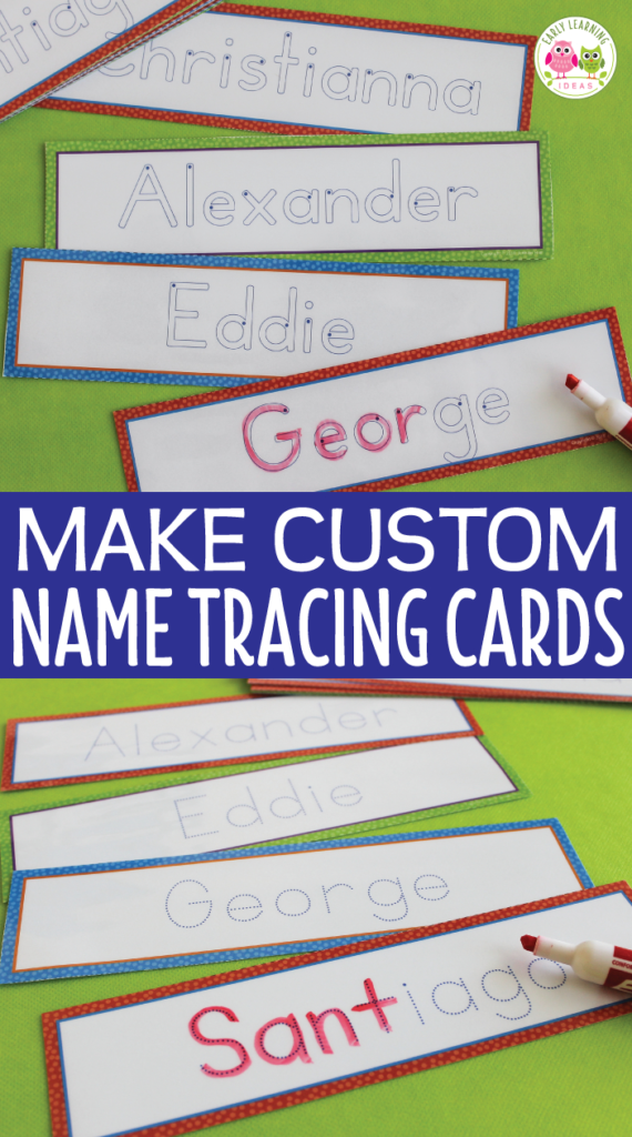 Editable Name Tracing Cards Name Writing Activities For With Regard
