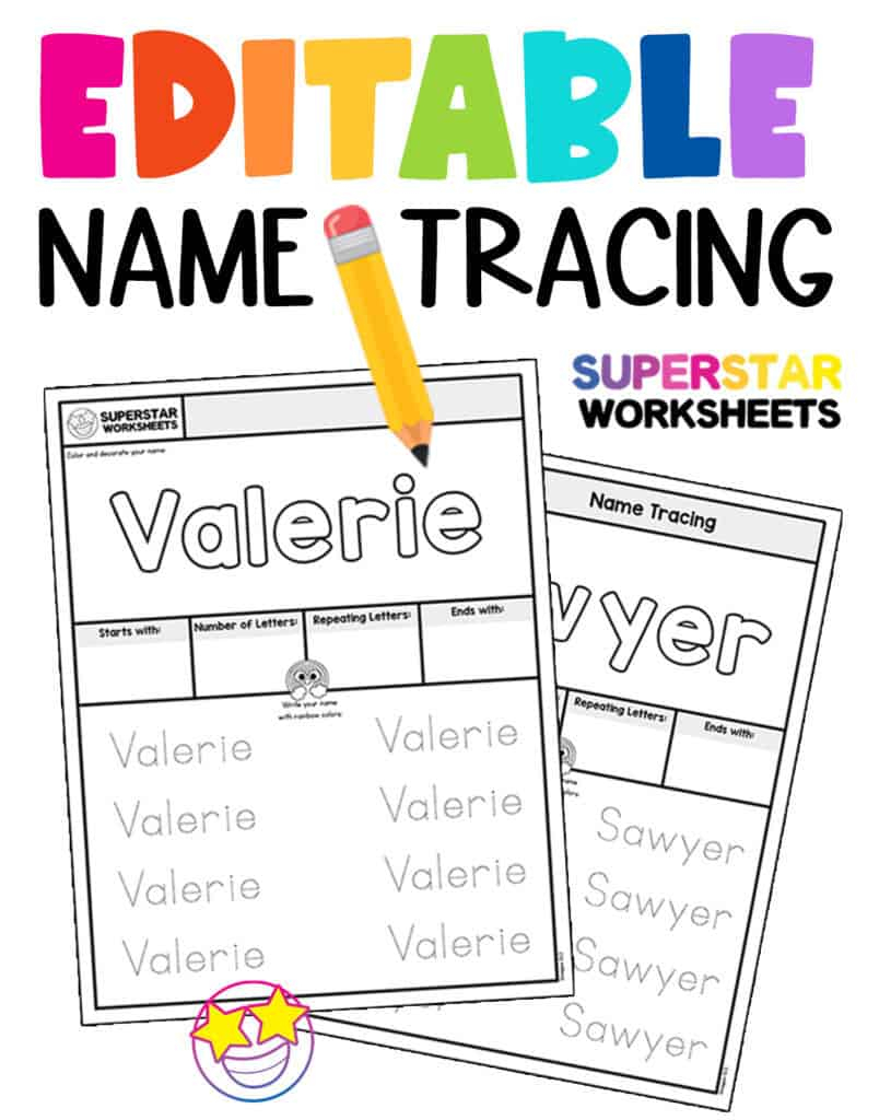 Editable Name Tracing Pages Alphabetworksheetsfreecom The 25 Best 