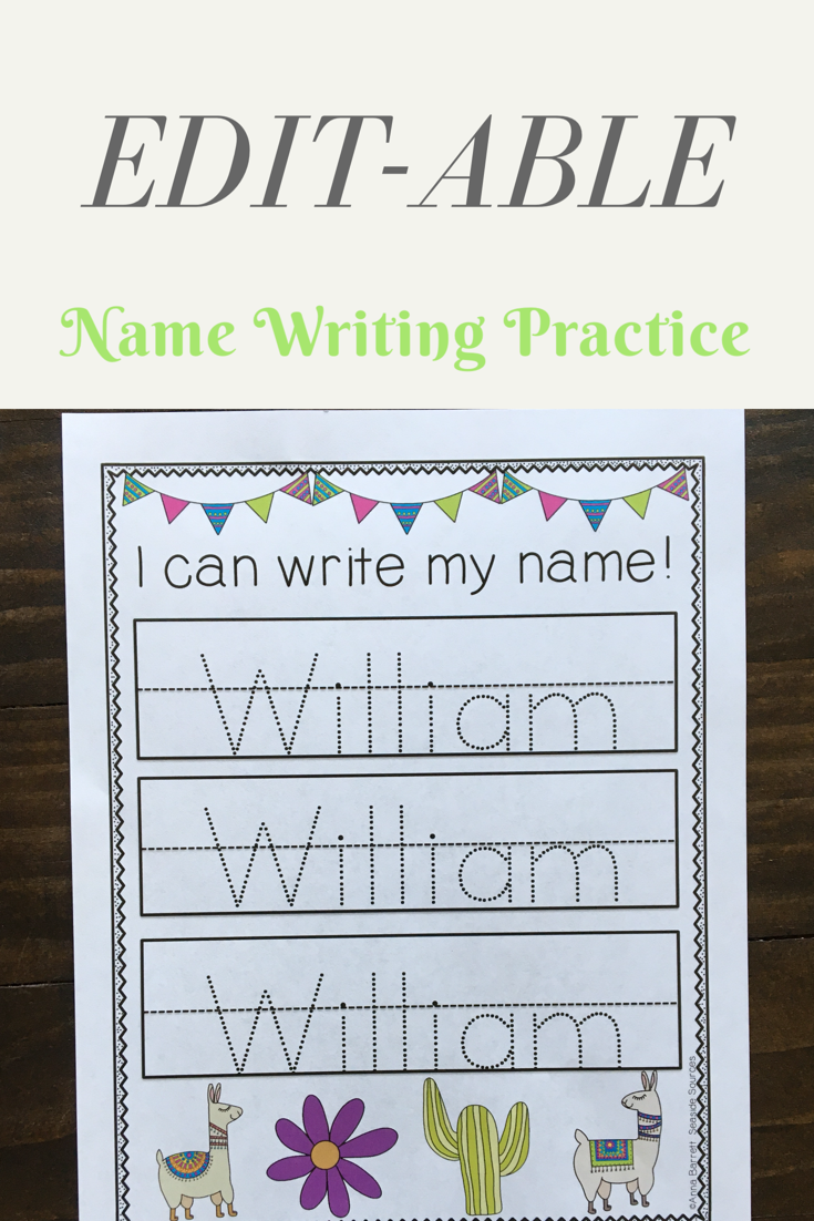 Editable Name Tracing Preschool Alphabetworksheetsfreecom Free