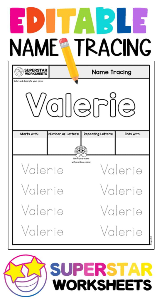 Editable Name Tracing Preschool Alphabetworksheetsfreecom Free 