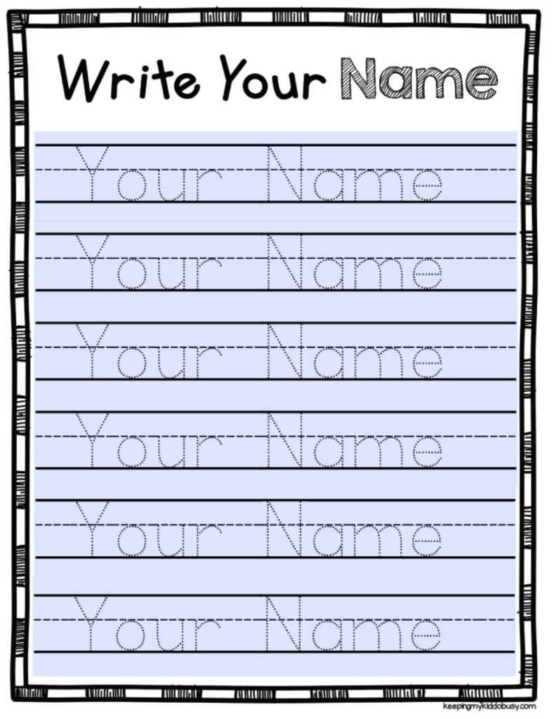 Editable Name Tracing Preschool Alphabetworksheetsfreecom Name Trace 