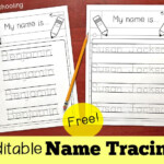 Editable Name Tracing Sheet Preschool Names Name Tracing Worksheets