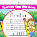 Emilia Letter Tracing For Kids Trace My Name Workbook Tracing Books