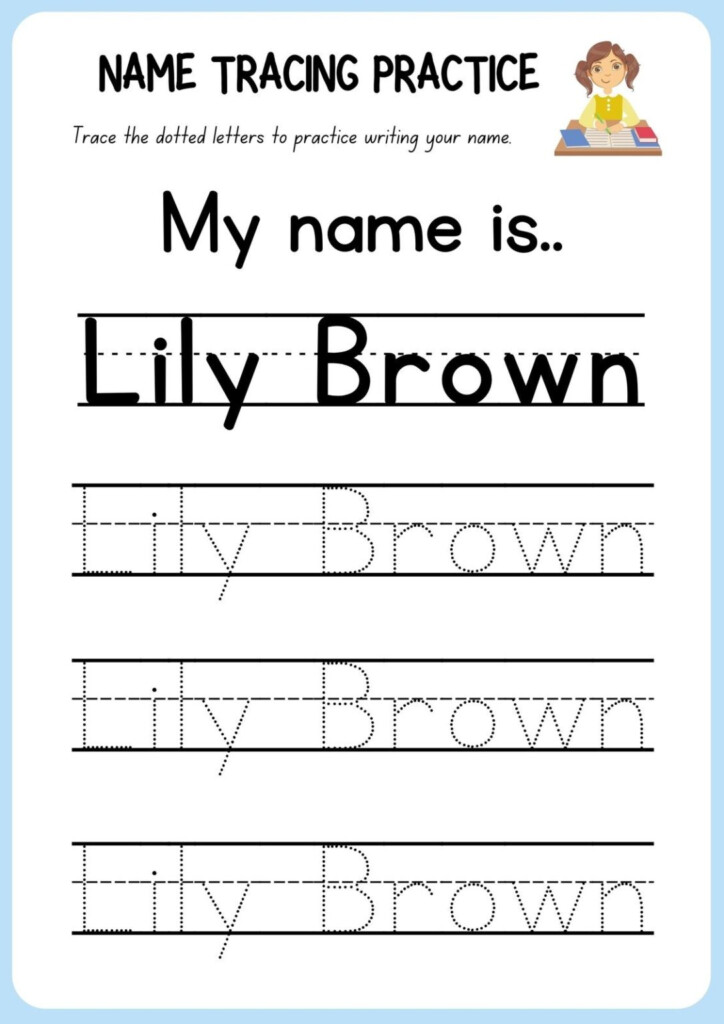 Free Name Tracing Booklet Printables Worksheets Name Tracing Printable