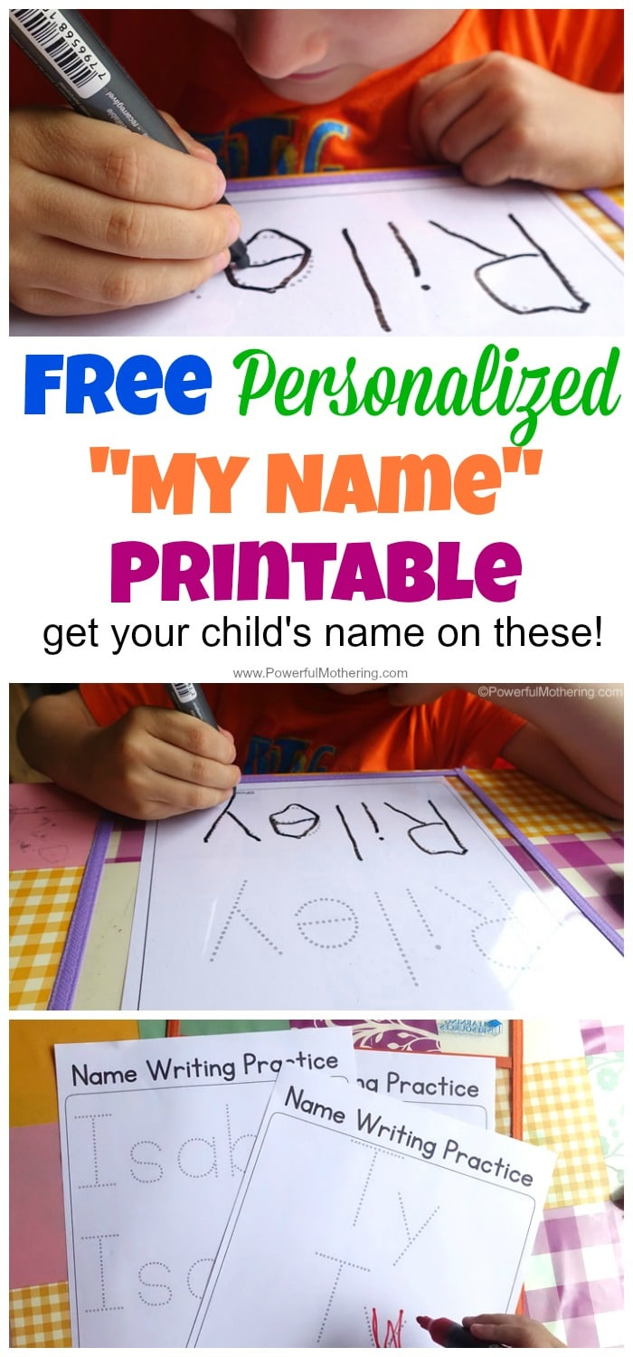 Free Name Tracing Worksheets Find A Free Printable