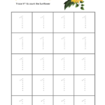 Free Number Tracing Worksheets For Preschool 2020VW COM