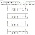 Free Printable Name Practice Worksheets