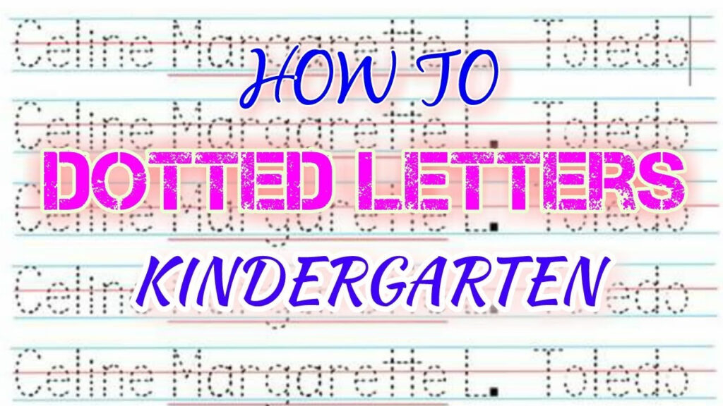 How To Make Dotted Letters Tagalog Kindergarten Throughout Name 