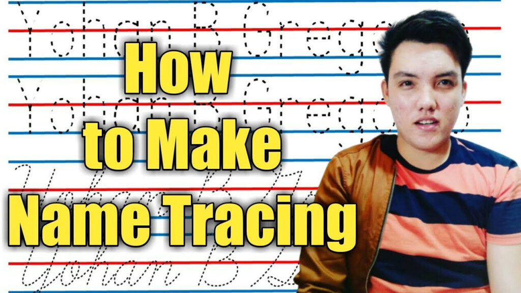 HOW TO MAKE NAME TRACING TAGALOG 2020 YouTube