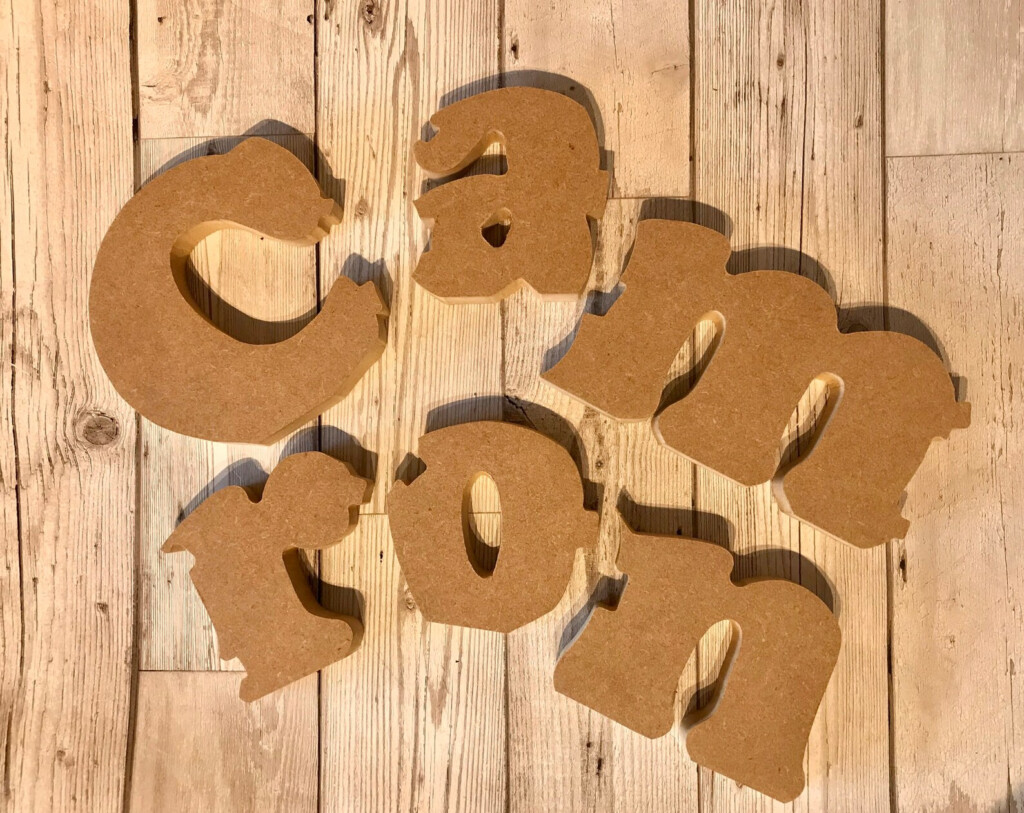 Jigsaw Name Initials Numbers 18 20mm Mdf Freestanding Etsy