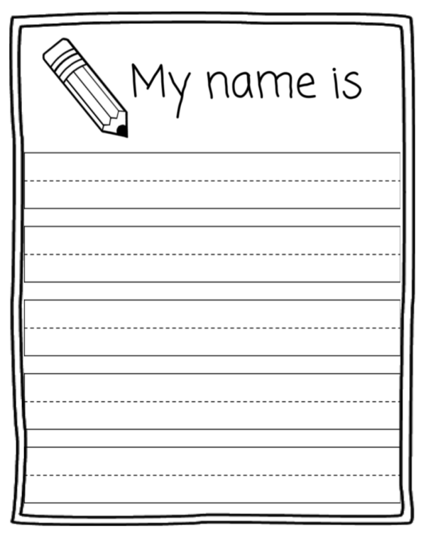 Kindergarten Name Tracing Worksheets Worksheet24