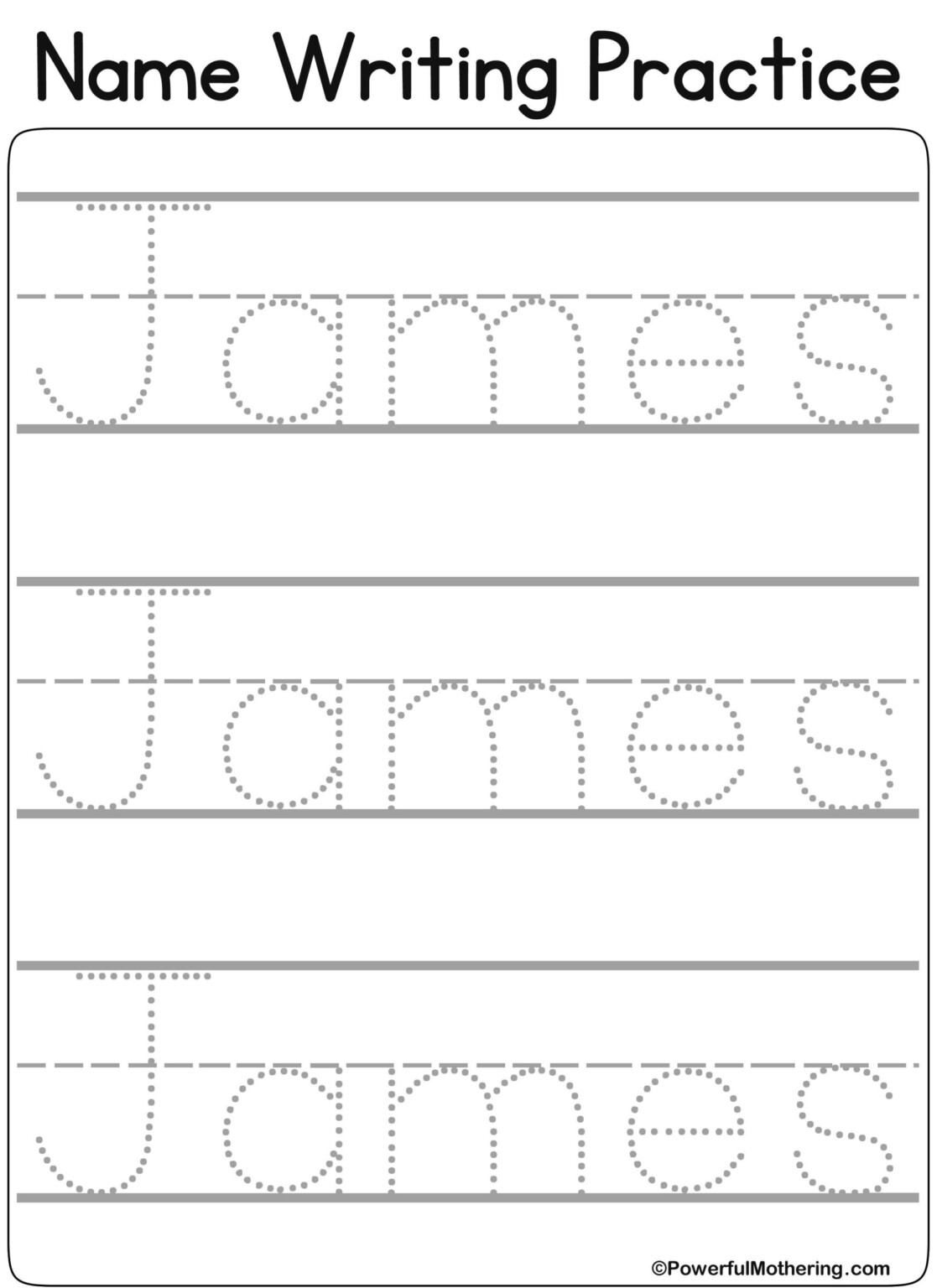 james-name-tracing-name-tracing-worksheets