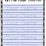 Name Trace Worksheets Printable Activity Shelter Editable Name