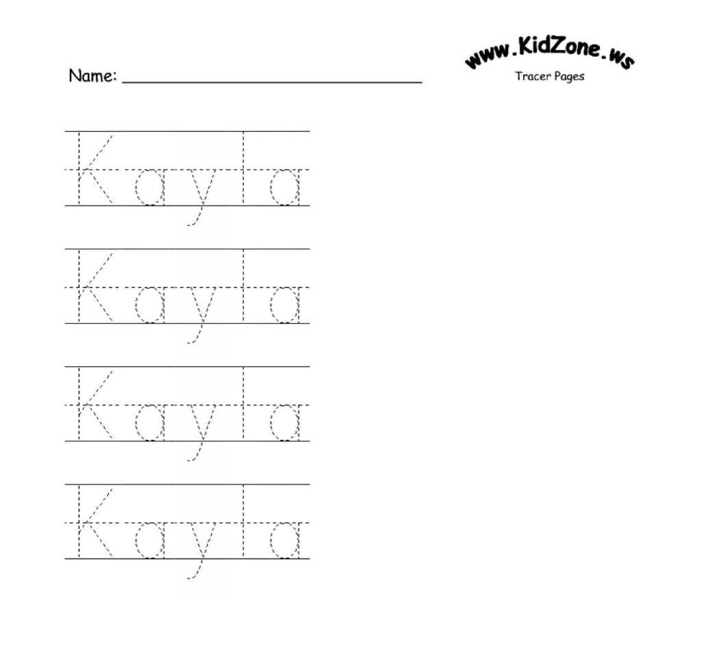 Name Tracing Printables Worksheet24