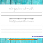 Name Tracing Worksheet Evans Nametracing Worksheets