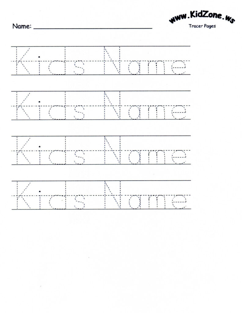 Name Tracing Worksheet Generator Free AlphabetWorksheetsFree