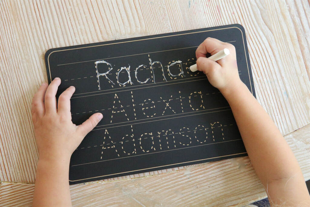 Personalized Name Trace Chalkboard 2712 Designs