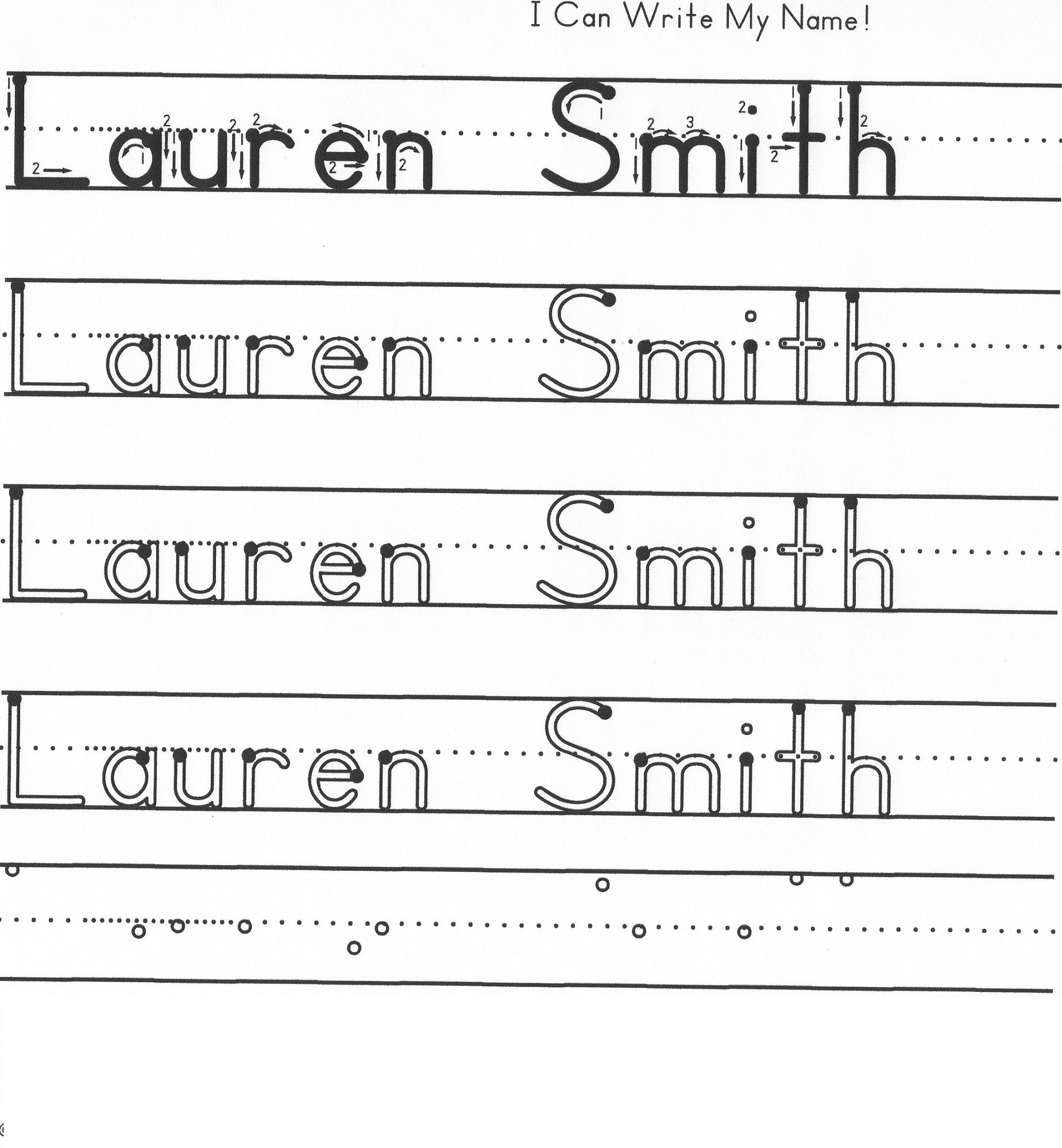 Pre K Name Tracing Template AlphabetWorksheetsFree