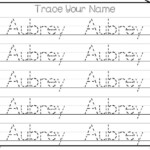 Printable Specific Child Name Tracing Worksheets AUBREY Etsy