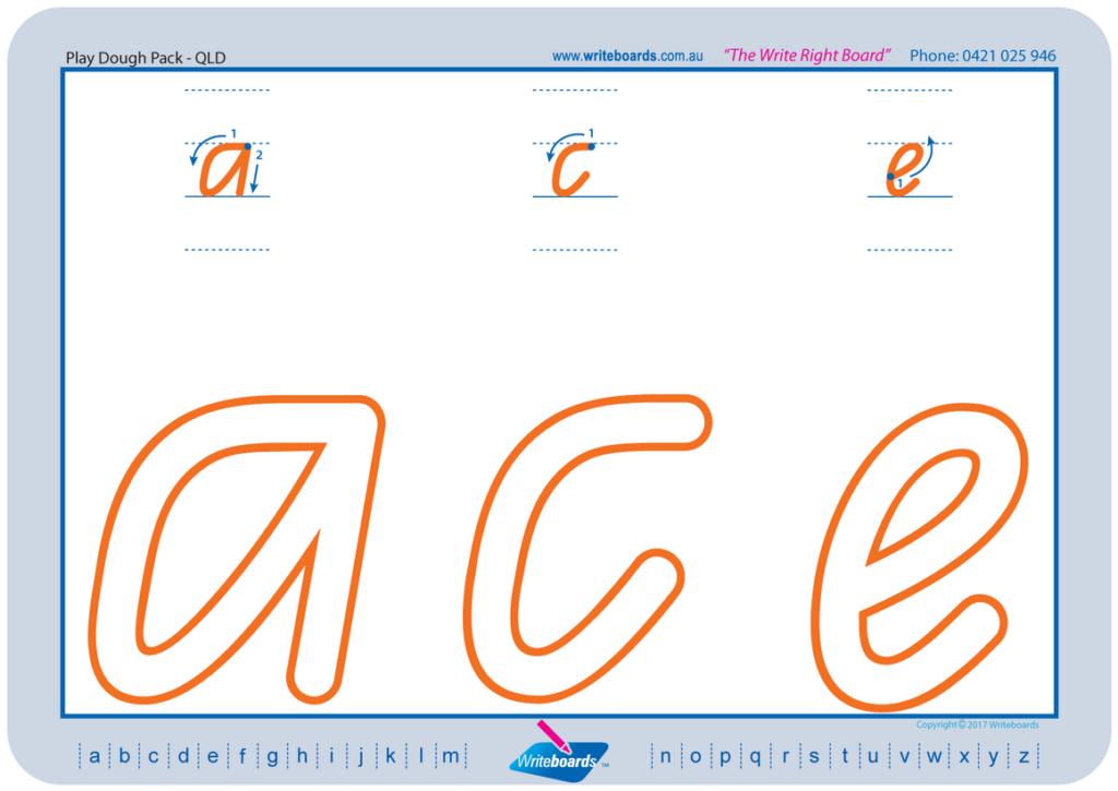 QLD Modern Cursive Font Handwriting Worksheets teaching Resources prep 