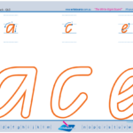 QLD Modern Cursive Font Handwriting Worksheets teaching Resources prep