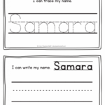 Samara Name Printables For Handwriting Practice A To Z Teacher