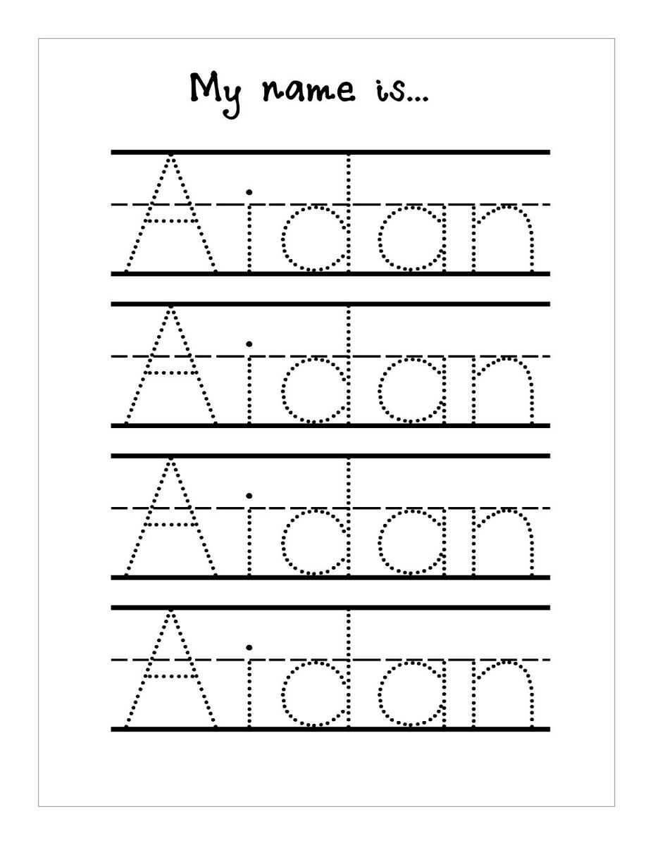 Trace Your Name Worksheets Kindergarten Names Tracing Worksheets