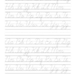 Tracing Cursive Letters Worksheets Pdf Dot To Dot Name Tracing Website