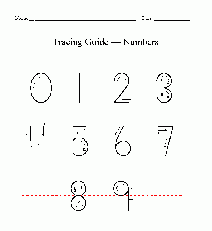 Tracing Guide Numbers