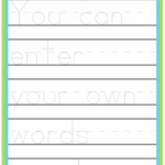 Tracing Letters Of Your Name TracingLettersWorksheets