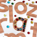 Tracing Letters With Loose Parts Is A Great Way For Preschool And